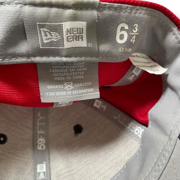 Boston Red Sox New Era 59FIFTY Fitted Hat Cap Size 6 3/4 MLB Fenway Performance - Picture 8 of 11
